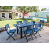SILLA BELU AZUL PLEGABLE