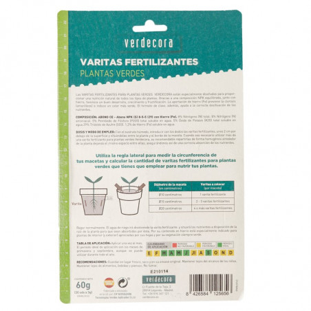 ABONO VARITAS PLANTAS VERDES X20 VERDECORA