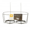 SOPORTE DOBLE 40X23X21CM NEGRO