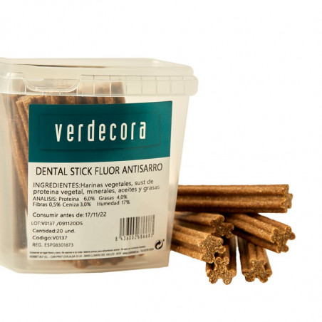 SNACK DENTAL FLUOR 20UDS VERDECORA