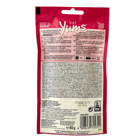 VITCAT YUMS POLLO CON HIERBA GATERA 40 GR VITAKR