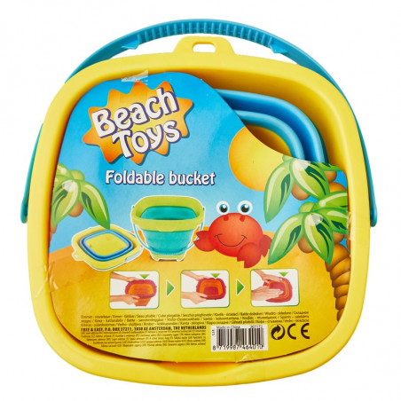 CUBO PLAYA PLEGABLE COLORES 24X20X40CM