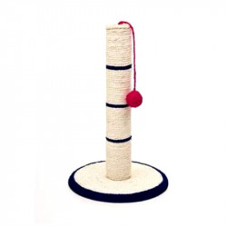 RASCADOR SISAL CON PLATO Y BOLA PARA GATO