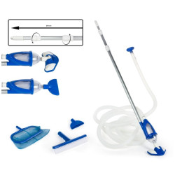 KIT DE LIMPIEZA PISCINA DELUXE POOL CON TELESCOPICO