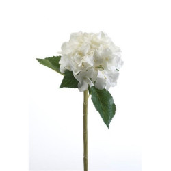 HORTENSIA ARTIFICIAL CREMA TALLO 53CM
