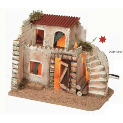 POSADA CORCHO LUZ 15X22X17CM