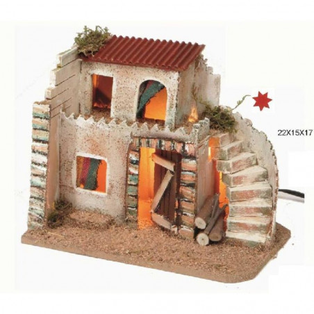 POSADA CORCHO LUZ 15X22X17CM