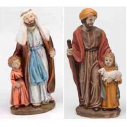 PASTORES CON NIÑO RESINA 11CM