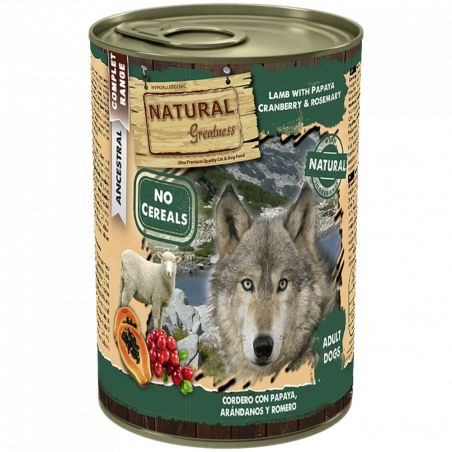NATURAL GREATNESS CORDERO LATA 400GR