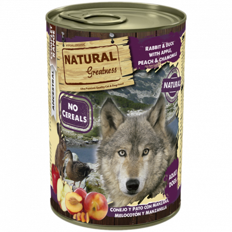 NATURAL GREATNESS CONEJO Y PATO LATA 400GR