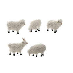 CORDERO RESINA CON LANA 5CM