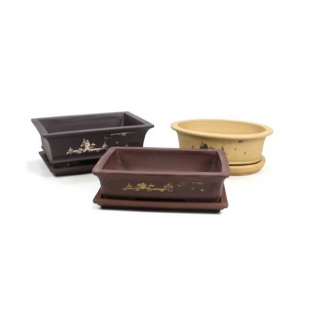 MACETA BONSAI JAPONESA 30CM CON PLATO