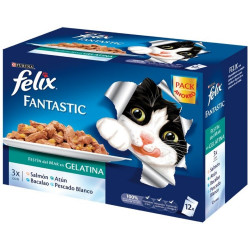 FELIX FANTASTIC FESTIN DEL MAR EN GELATINA 12X100GR