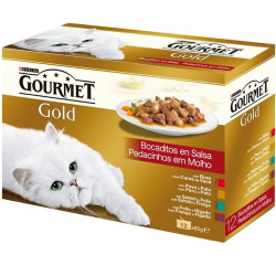 GOURMET GOLD BOCADITOS EN SALSA MPK*12