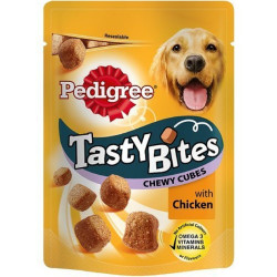 PEDIGREE TASTY BITES CHEWY CUBES 130G