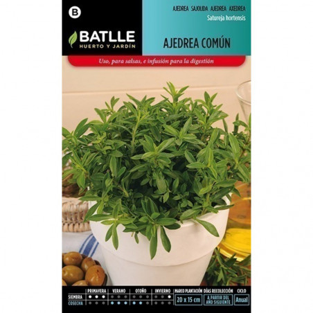 SEMILLAS AJEDREA COMUN