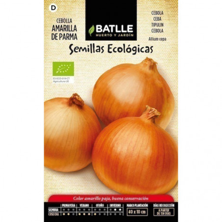 SEMILLAS ECOLOGICAS CEBOLLA AMARILLA DE PARMA
