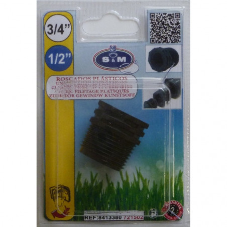 CASQUILLO REDUCIDO M. 3/4 X H 1/2 PULGADA