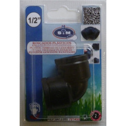 CODO ROSCAS HEMBRA 1/2 PULGADAS