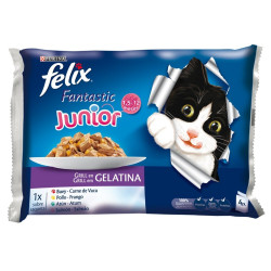 FELIX JUNIOR FANTASTIC GRILL 4X100 GRAMOS