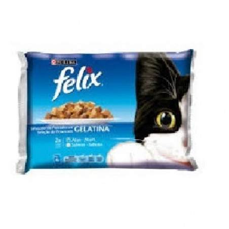 FELIX SENSATIONS SALMON GAMBAS Y TRUCHA 4x100 GR