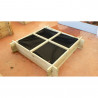 HUERTO URBANO MADERA PINO CUADRADO 100X100X20CM