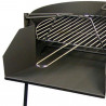 BARBACOA DE CARBON REDONDA CON SOPORTE PAELLA 50X75CM