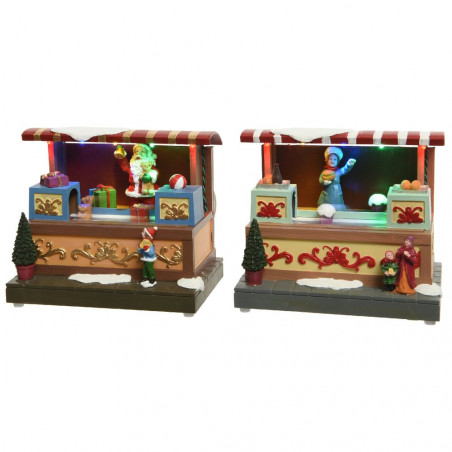 TIENDA NAVIDAD CARRUSEL 10X16X15CM