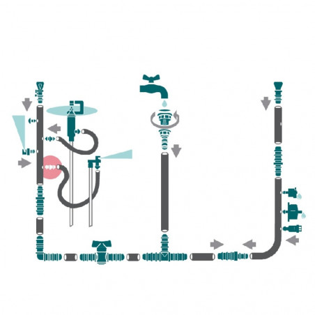 CONEXIÓN MICROTUBO 4 MM. - 25 UDS. VERDECORA