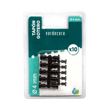 TAPON TALADRO GOTERO 4MM 10UD VERDECORA