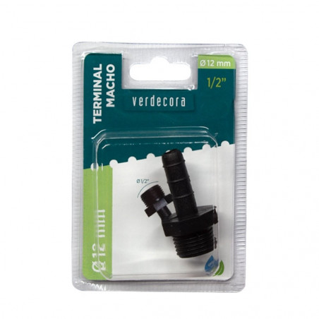 TERMINAL MACHO 1/2-12MM VERDECORA