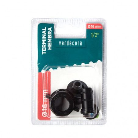 TERMINAL HEMBRA 1/2-16MM VERDECORA