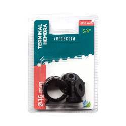 TERMINAL HEMBRA 3/4X16MM VERDECORA