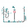 TERMINAL HEMBRA 3/4X16MM VERDECORA