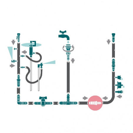 MANGUITO GOTEO 12MM 10UD VERDECORA