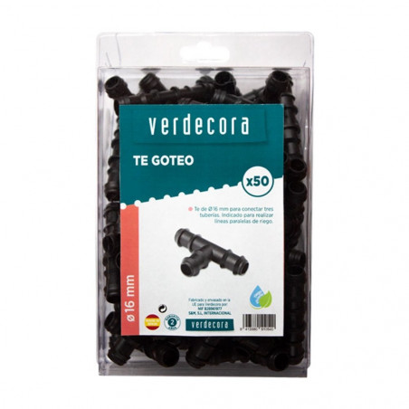 TE GOTEO 16MM 50UD VERDECORA