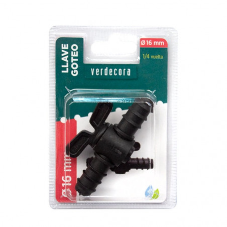 LLAVE GOTEO 1/4 VUELTA 16MM VERDECORA