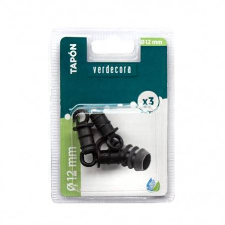 TAPON 12MM 3UD VERDECORA