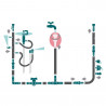 CONECTOR AUTOMATICO A TUBO 16MM-H3/4" VERDECORA