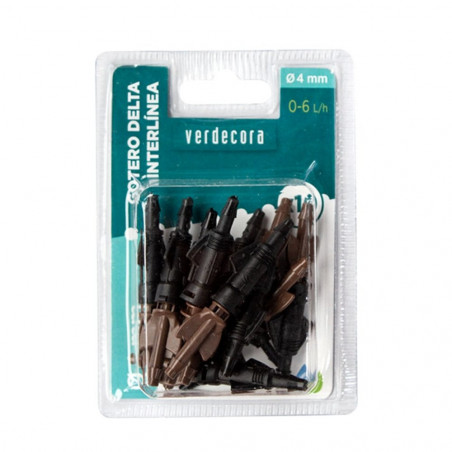 GOTERO DELTA INTERLINEA 0 A 6L/H 10UDS VERDECORA