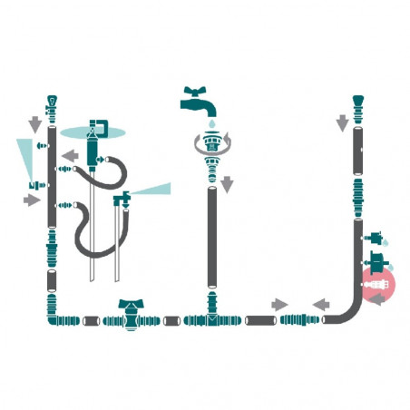 GOTERO DELTA INTERLINEA 0 A 6L/H 25UD VERDECORA