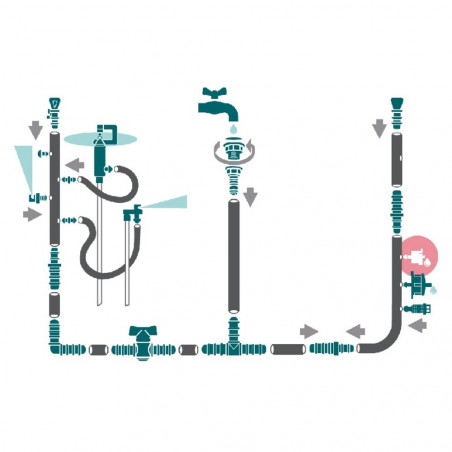 GOTERO INTERLINEA 4 MM 4 L/H 5UD VERDECORA