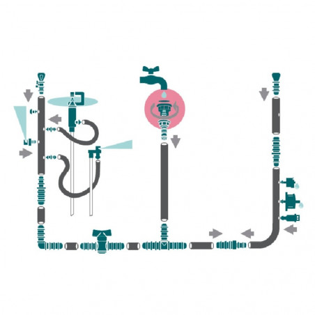 CONEXIÓN A GRIFO CON FILTRO 3/4"X16MM VERDECORA