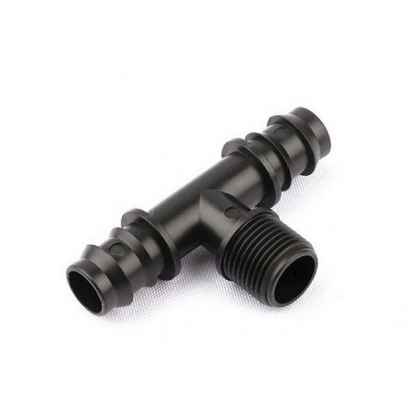 TE 16 MM C/ROSCA M 1/2" VERDECORA