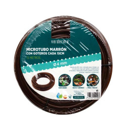 TUBERIA C/GOTERO 16MM X 25M (50 CM) VERDECORA