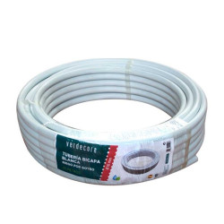 TUBERIA GOTEO BLANCA(BICAPA)16MMx25M VERDECORA