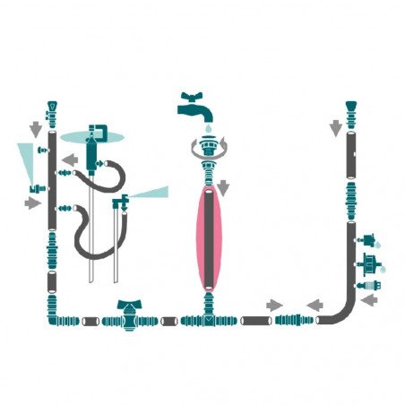 TUBERIA GOTEO BLANCA(BICAPA)16MMx25M VERDECORA
