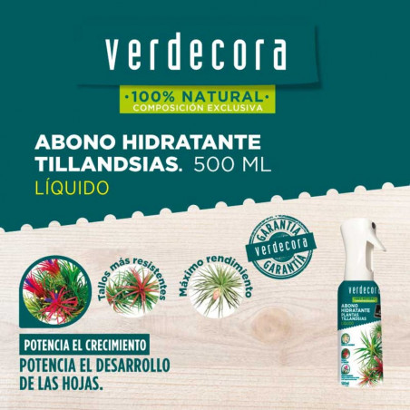ABONO HIDRATANTE TILLANDSIAS 500ML VERDECORA