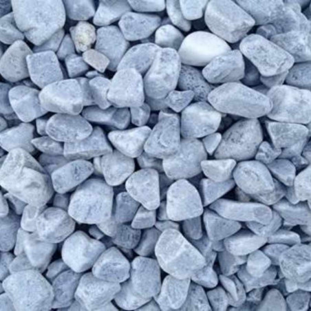 CANTO RODADO GRIS PERLA 20 KILOS