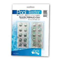 RECAMBIO PASTILLAS POOLTESTER (PH Y CLORO)
